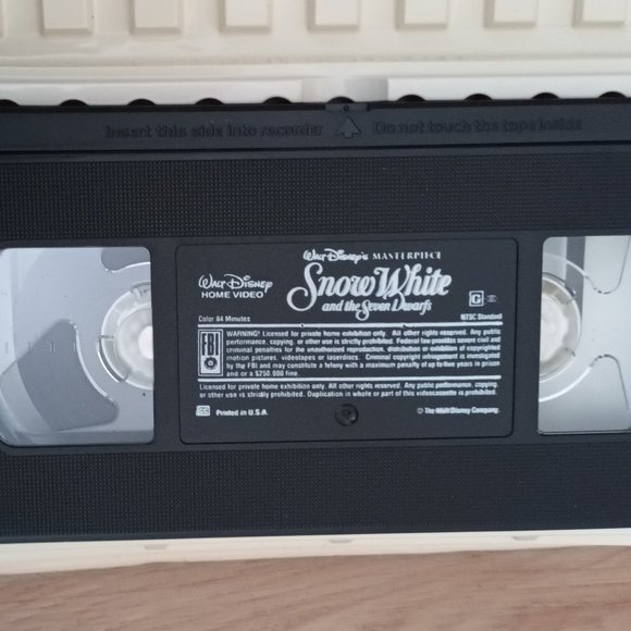 SNOW WHITE AND THE SEVEN DWARFS VHS CLAMSHELL - Picture 2 of 2